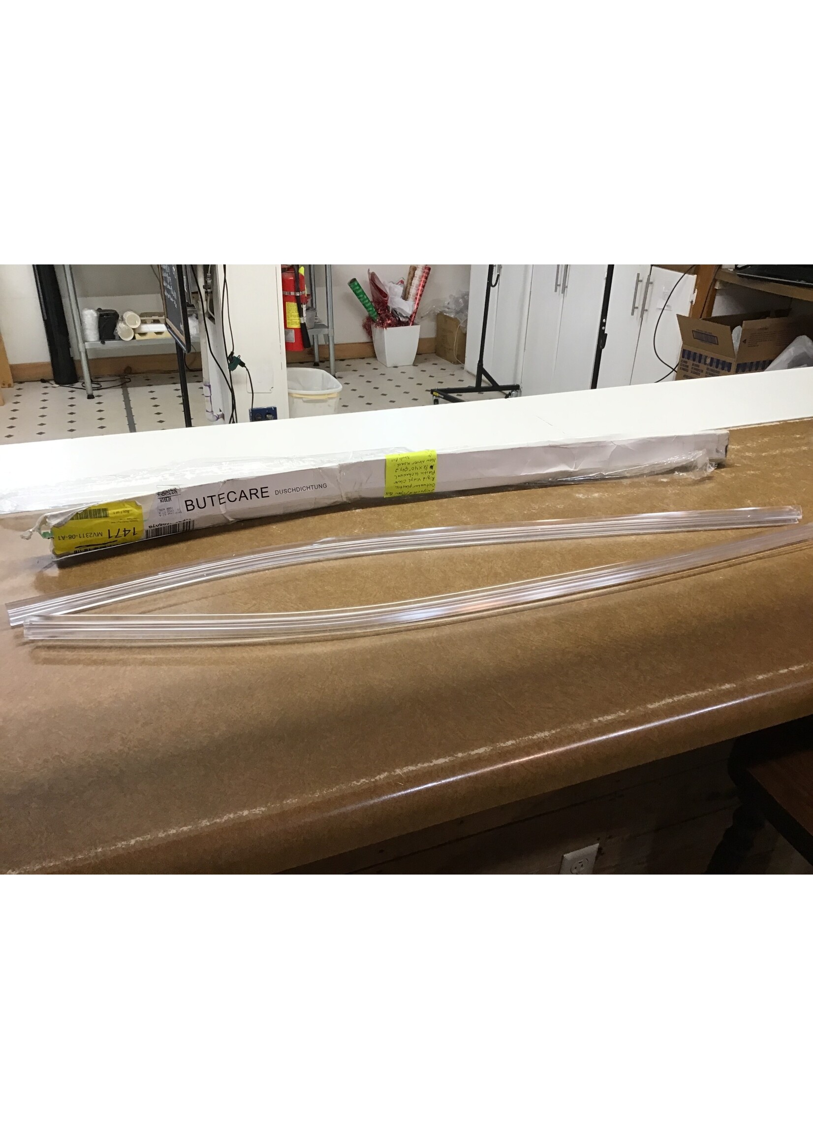 2-Pack  Butecare outwater plastic rigid vinyl clear u channel (1/2 x 40) Shower Seal