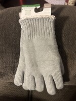 Isotoner Adult Women’s Smartdri Knit Gloves - Light Gray