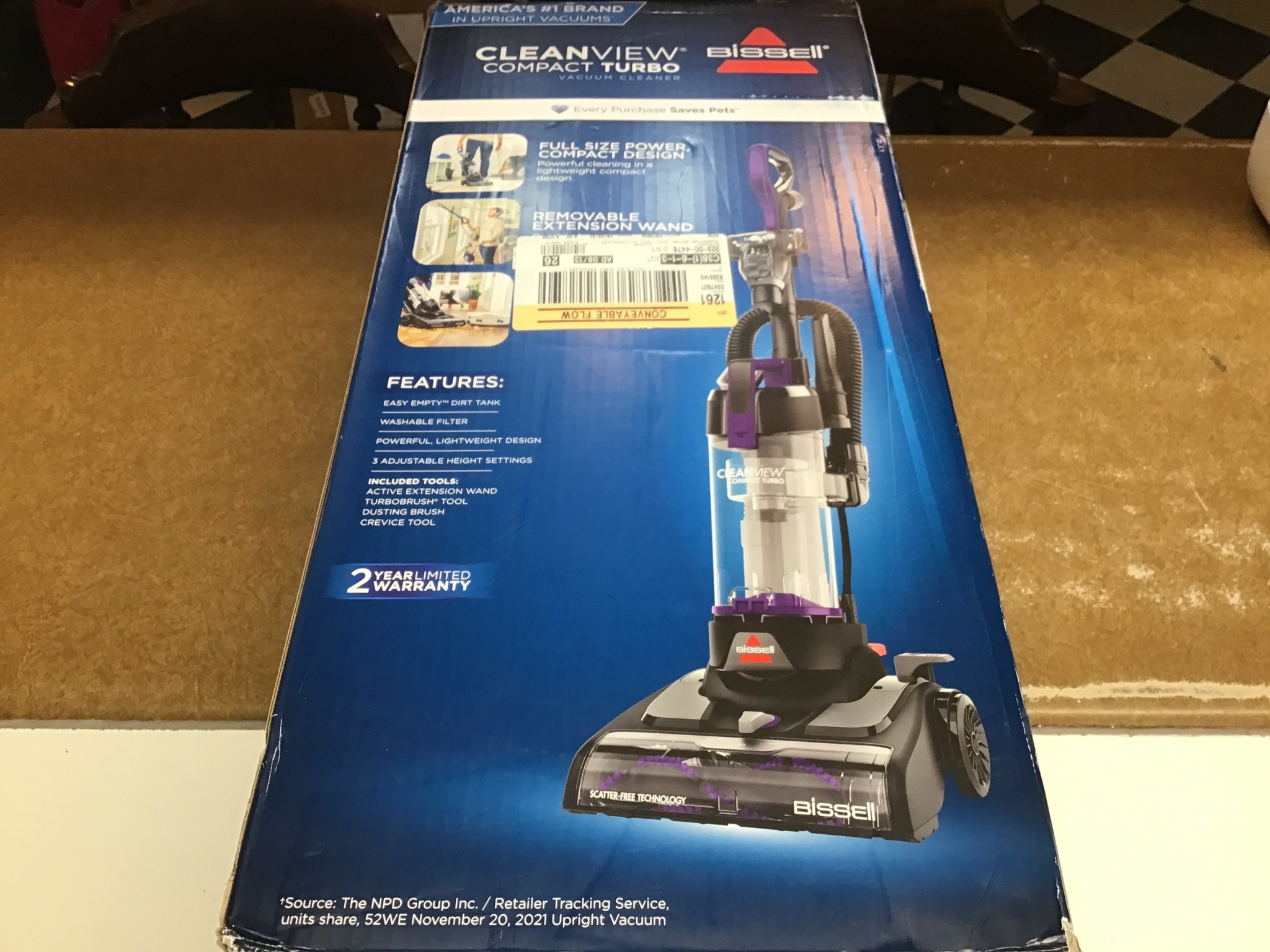 BISSELL CleanView Compact Turbo Vacuum 3437 D3 Surplus Outlet