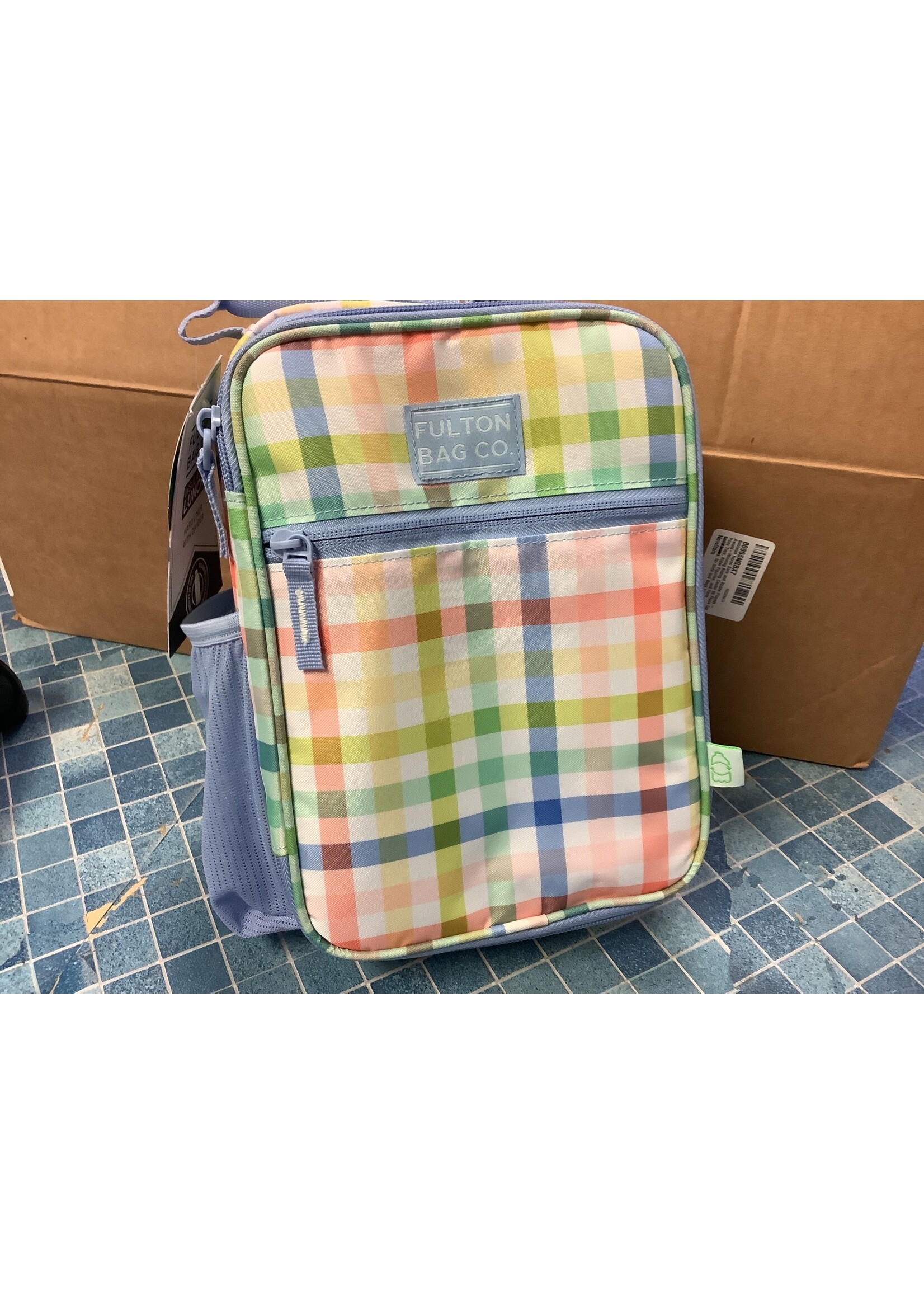 Fulton Bag Co. Upright Lunch Pack - Pastel Rainbow Gingham