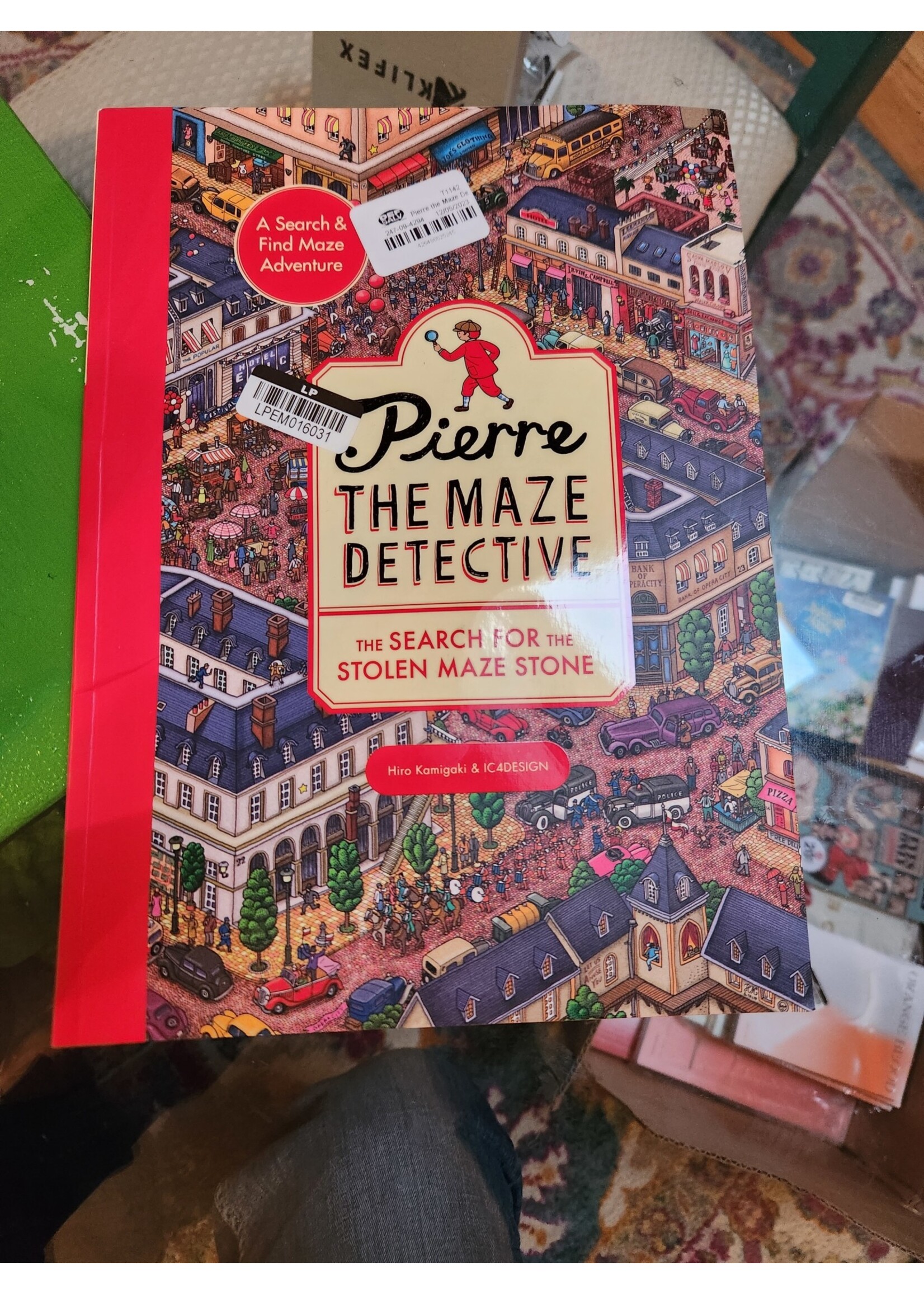 Pierre the Maze Detective: The Search for the Stolen Maze Stone - by  Ic4design (Paperback)