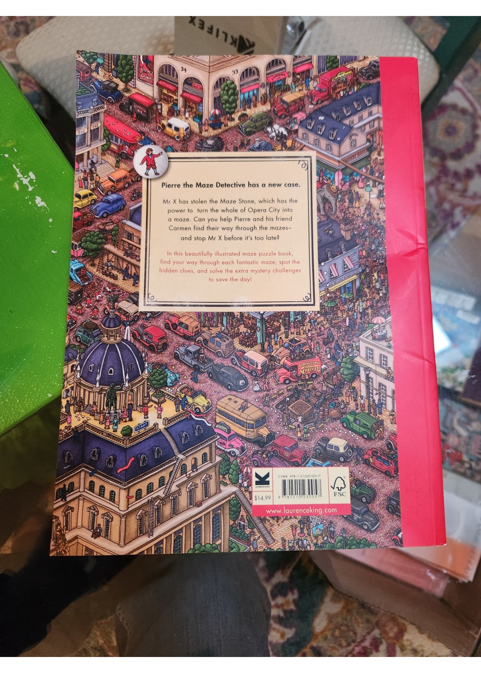 Pierre the Maze Detective: The Search for the Stolen Maze Stone - by  Ic4design (Paperback)