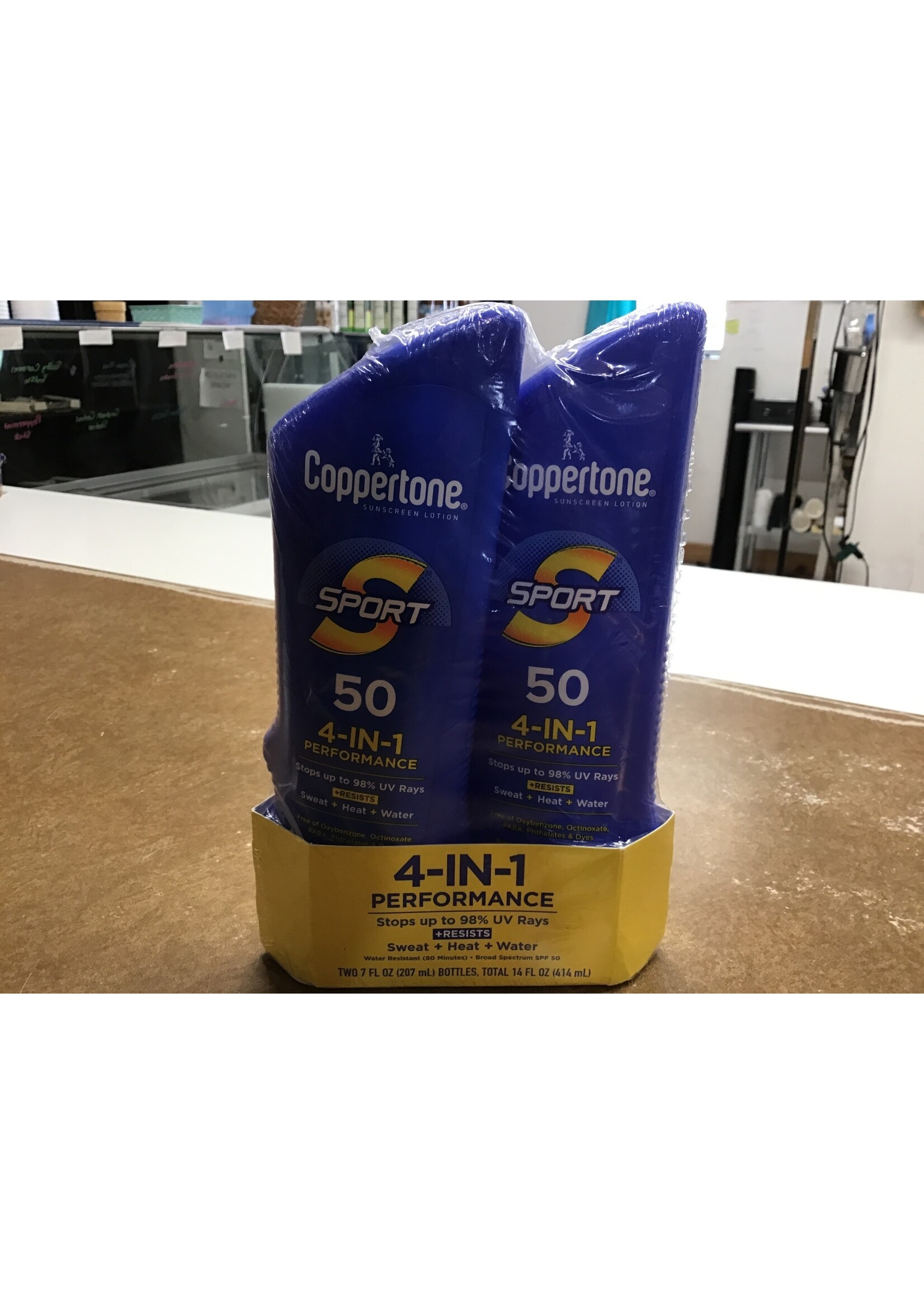 Coppertone Sport Sunscreen Lotion - SPF 50 - 14 fl oz/2pk exp. 5/2025