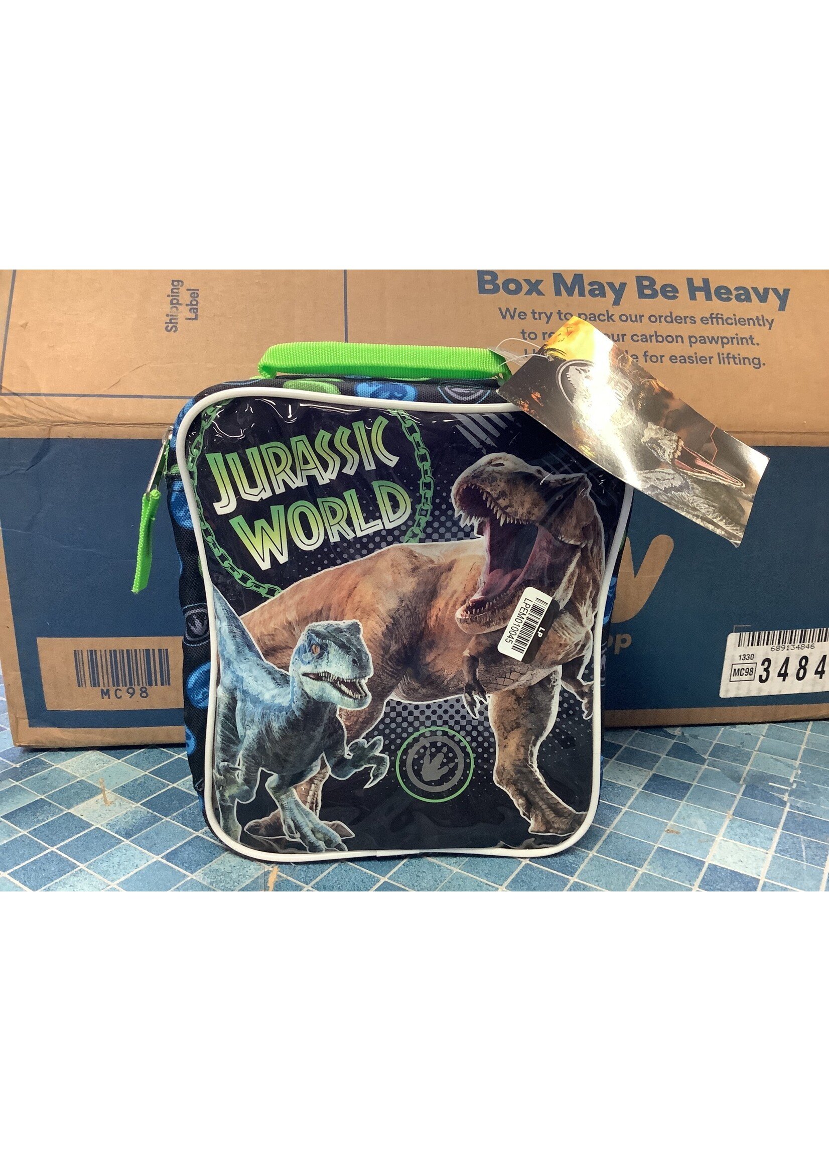Jurassic World North-South Kids' Lunch Bag - Black