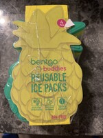 Bentgo Buddies Glitter Reusable Ice Packs 4pk - Pineapple