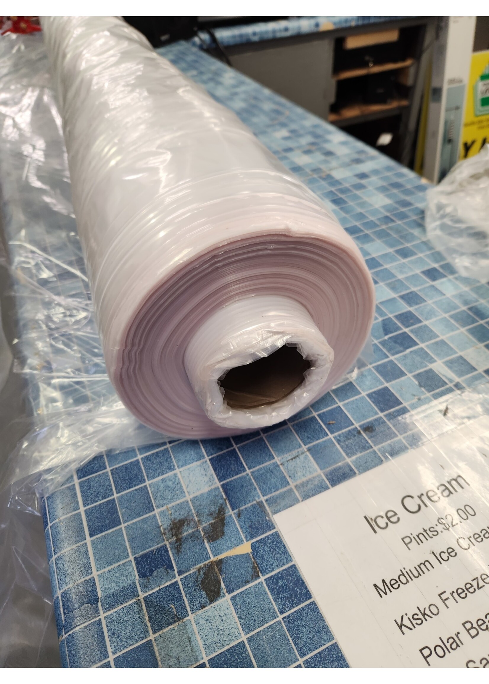 Poly Bag On a Roll (Roll - 70"x8"x8", Bag approx 79" W)