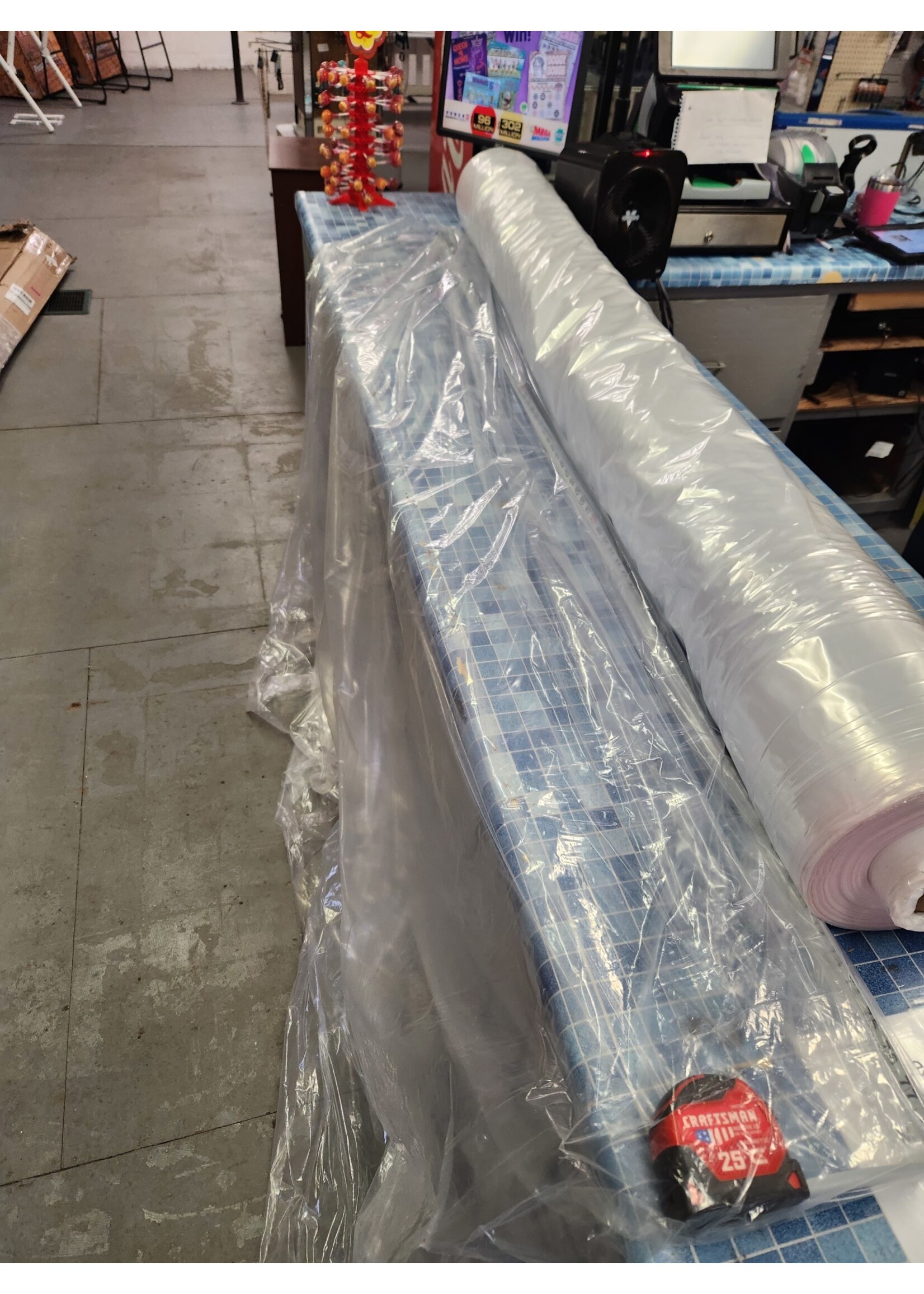 Poly Bag On a Roll (Roll - 70"x8"x8", Bag approx 79" W)