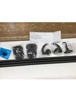 Room Darkening Blackout Curtain Rod 88” to 120”, Black