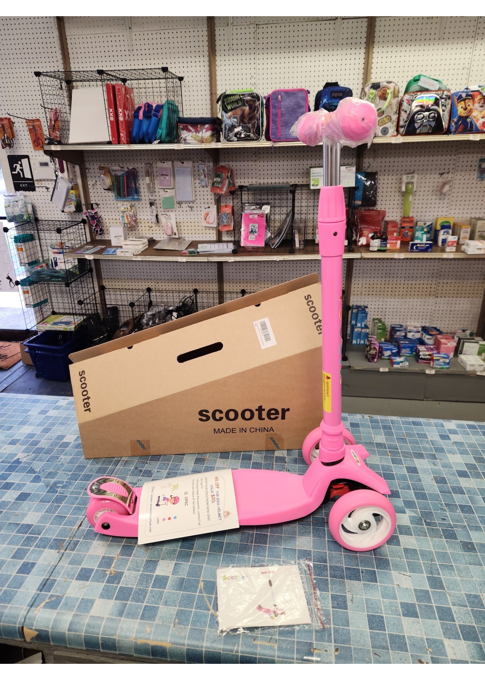 Beleev Scooter For Kids (3 Wheel) Pink