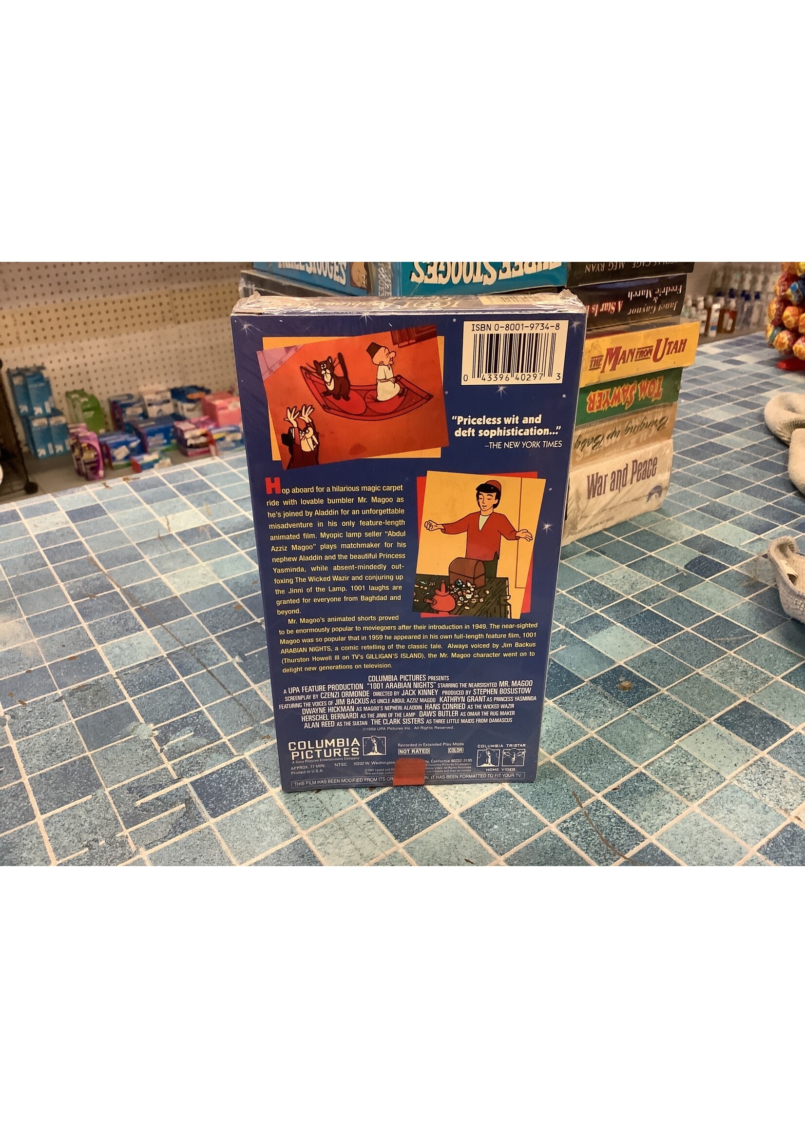 1001 Arabian Nights Starring Mr. Magoo Rare VHS Sealed