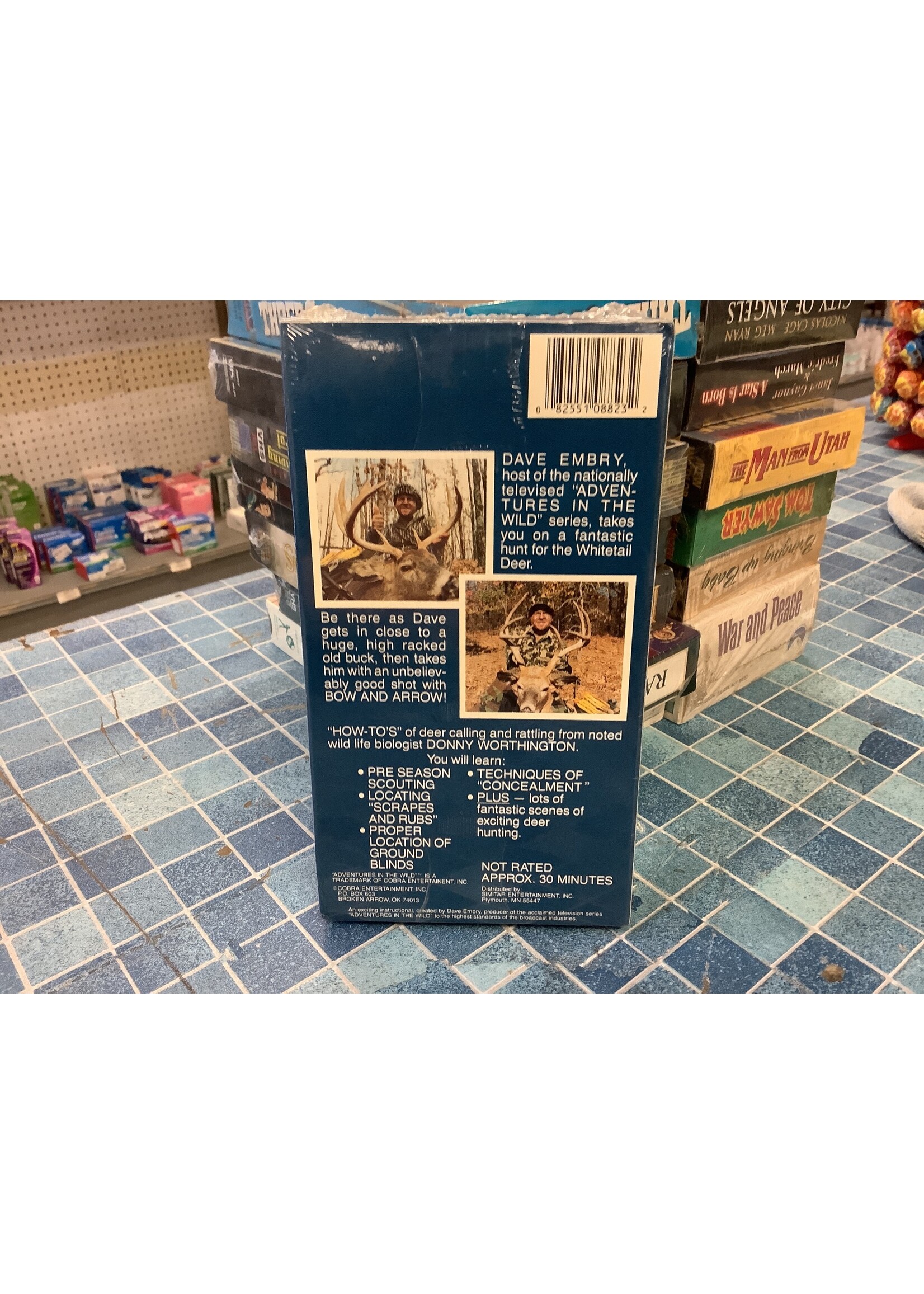 Dave Embry Outdoor Series Adventures in the Wild Whitetail Hunter VHS Sealed