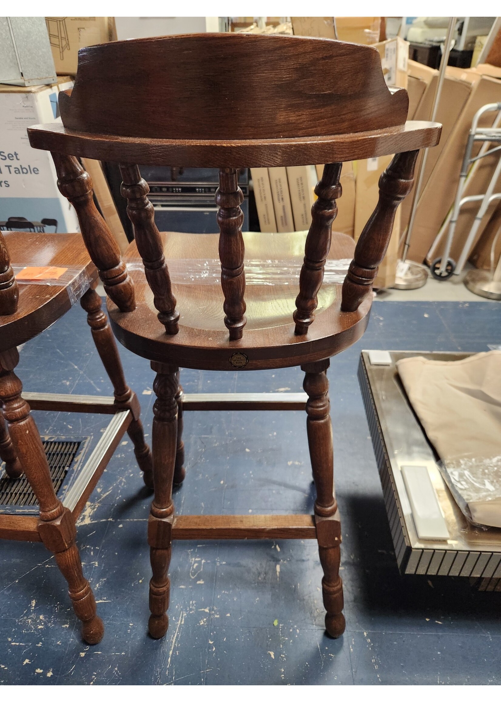 *Used Vintage The Buckstaff Co. Bar Stool 30"