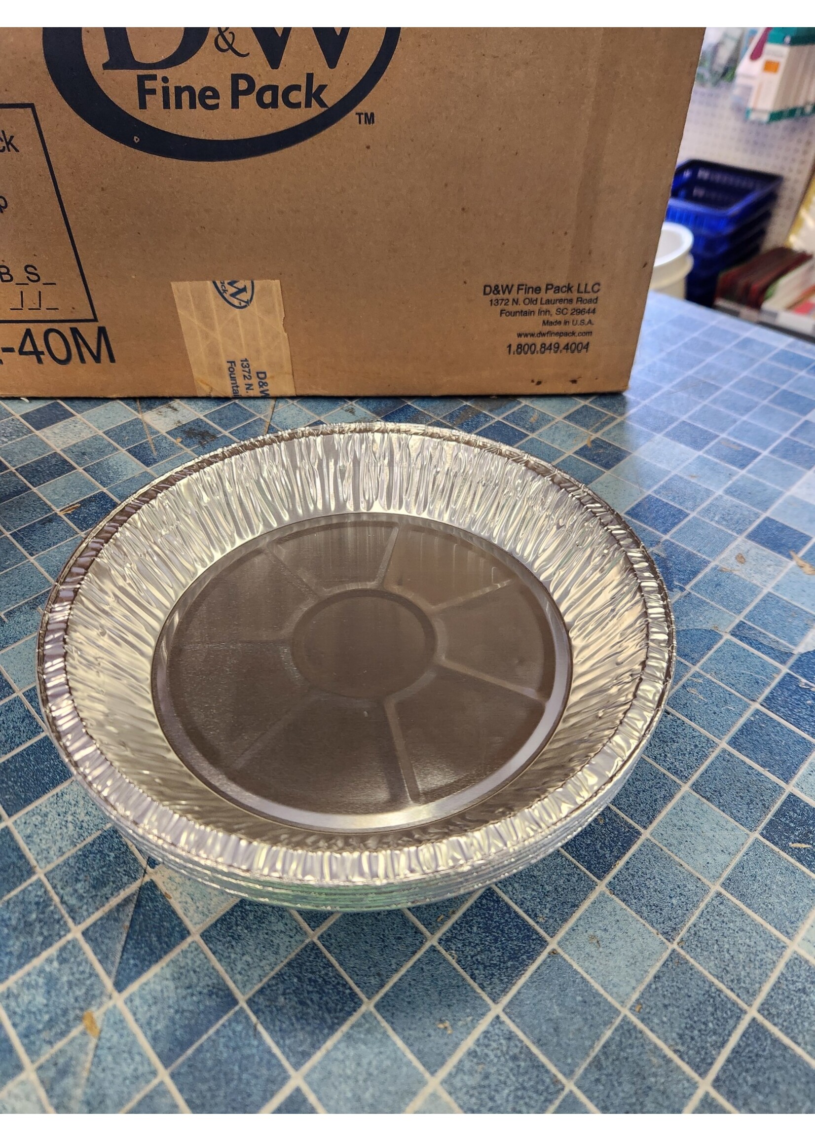 10 Pack D&W  9″x1 3/16″ Extra Deep Foil Pie Pan D57
