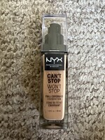 Open- NYX Professional Makeup Can't Stop Won't Stop 24Hr Full Coverage Matte Finish Foundation - 7.5 Soft Beige - 1 fl oz