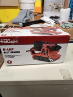 *Open/Used Hyper Tough 6-Amp Belt Sander. Needs New Belt, No Owners Manual