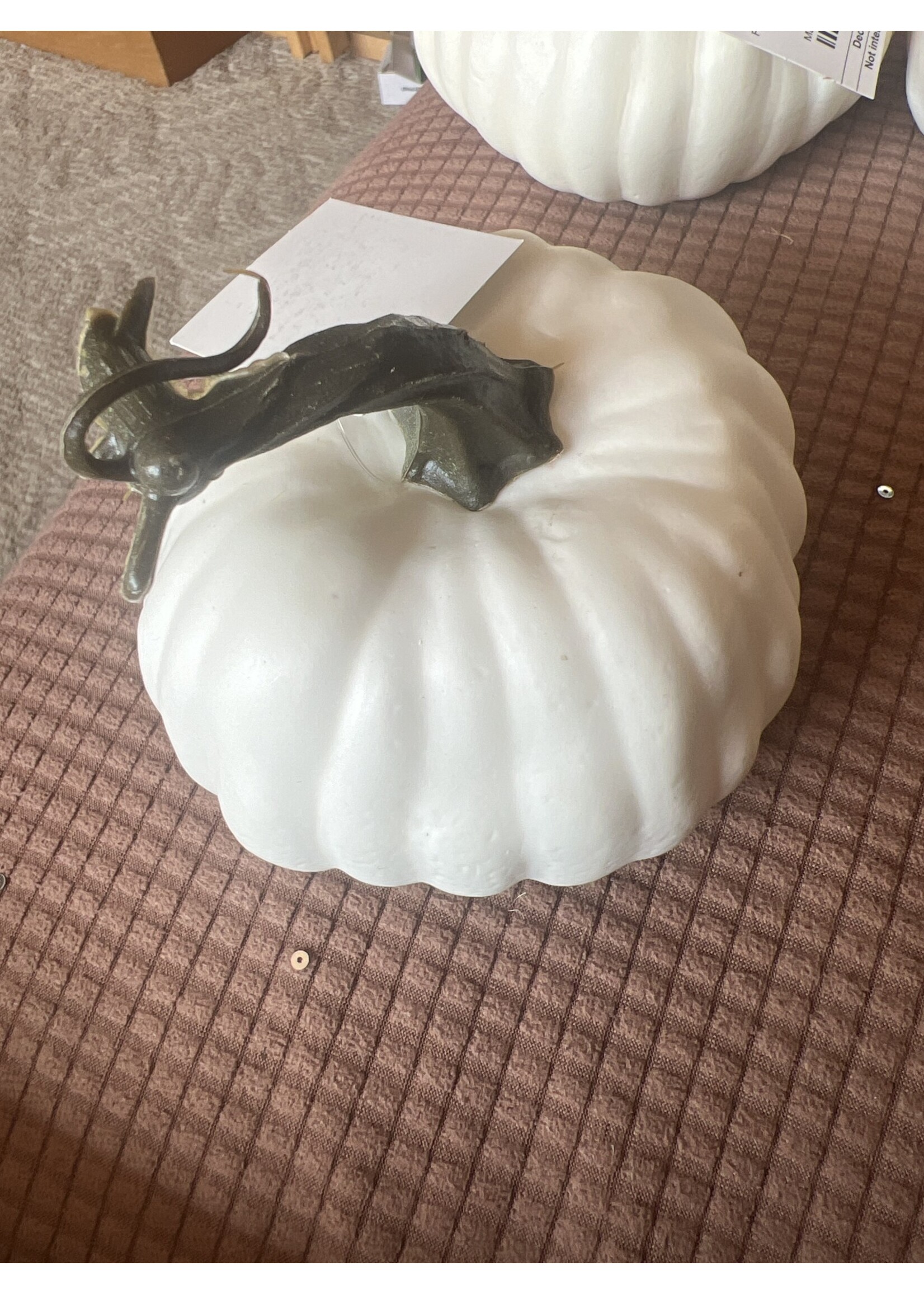 4” White Foam Pumpkin