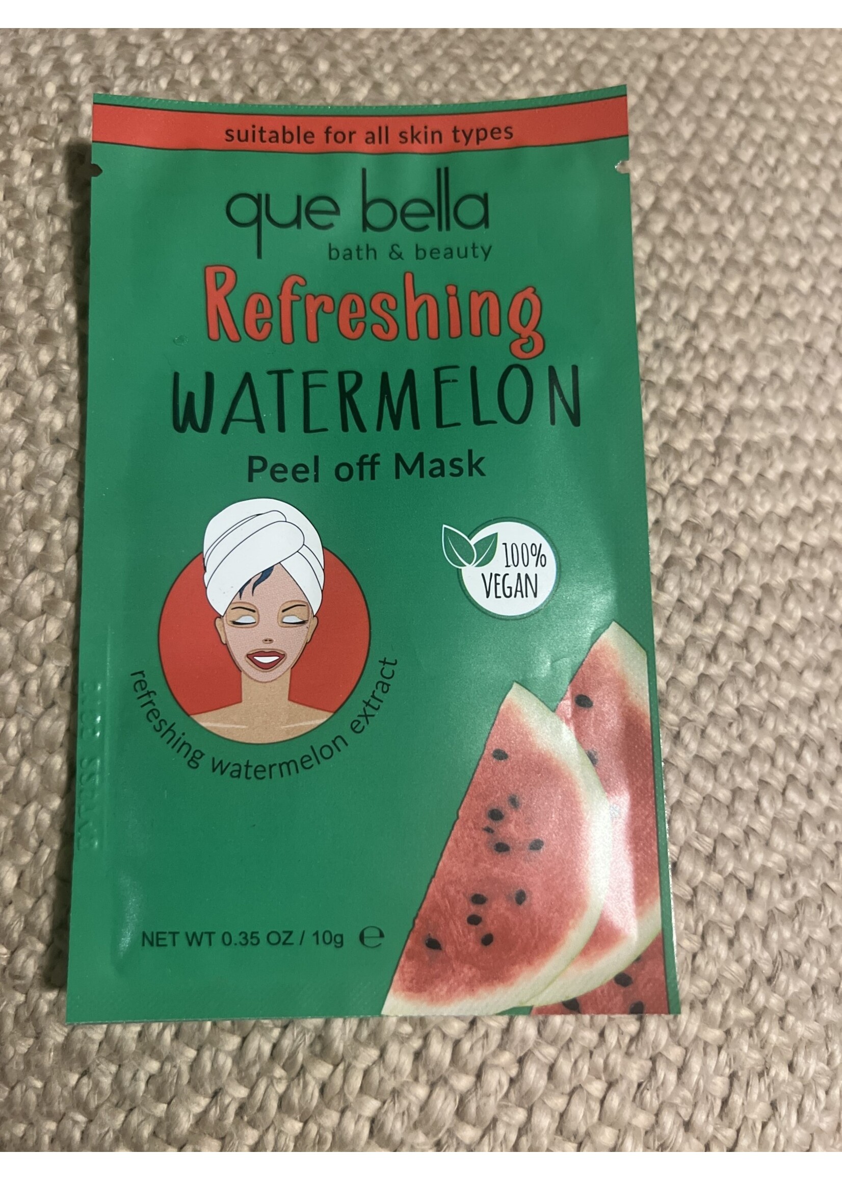 Que Bella Refreshing Watermelon Peel Off Mask - 0.35oz