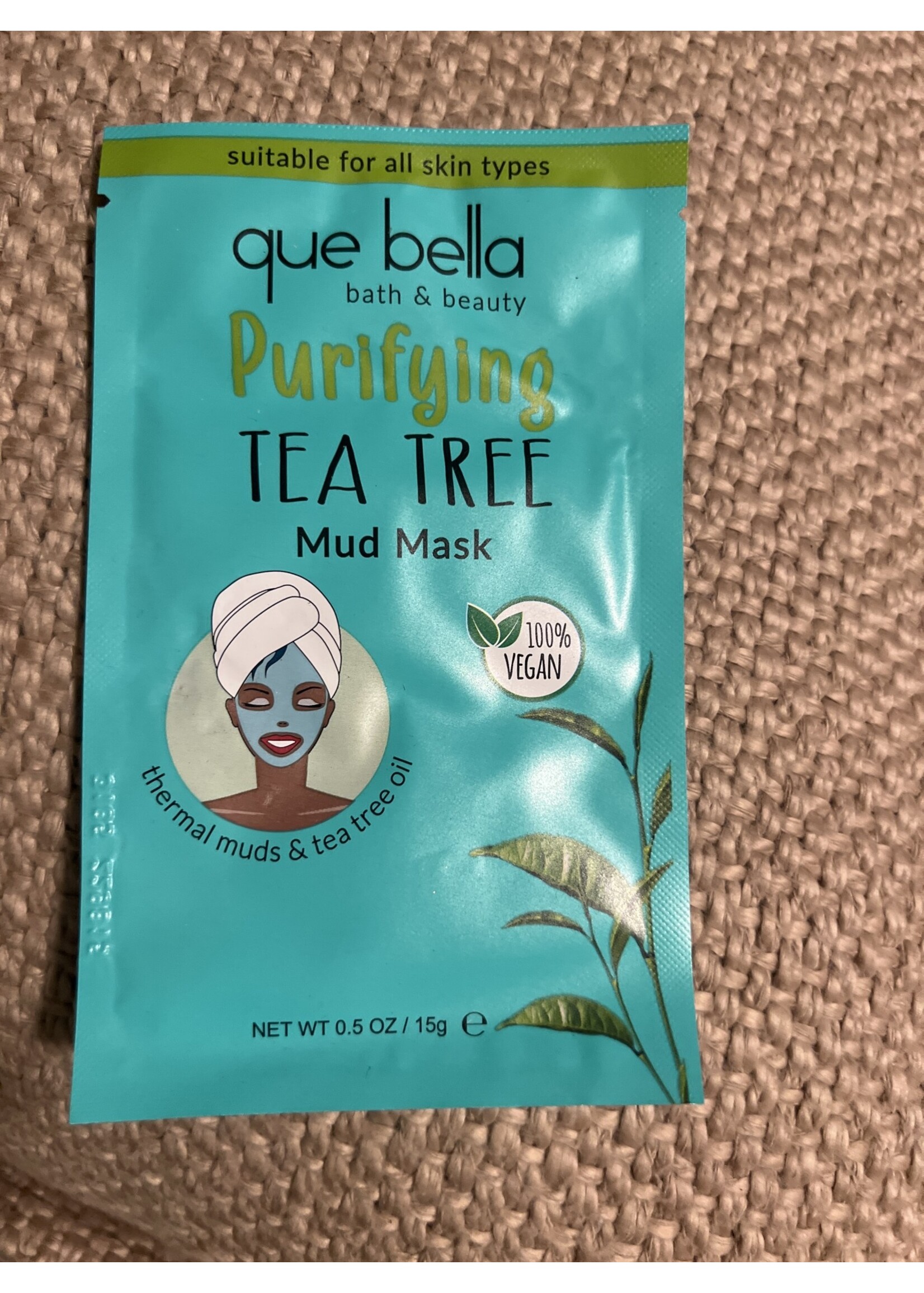 Que Bella Purifying Tea Tree Mud Mask - 0.5oz