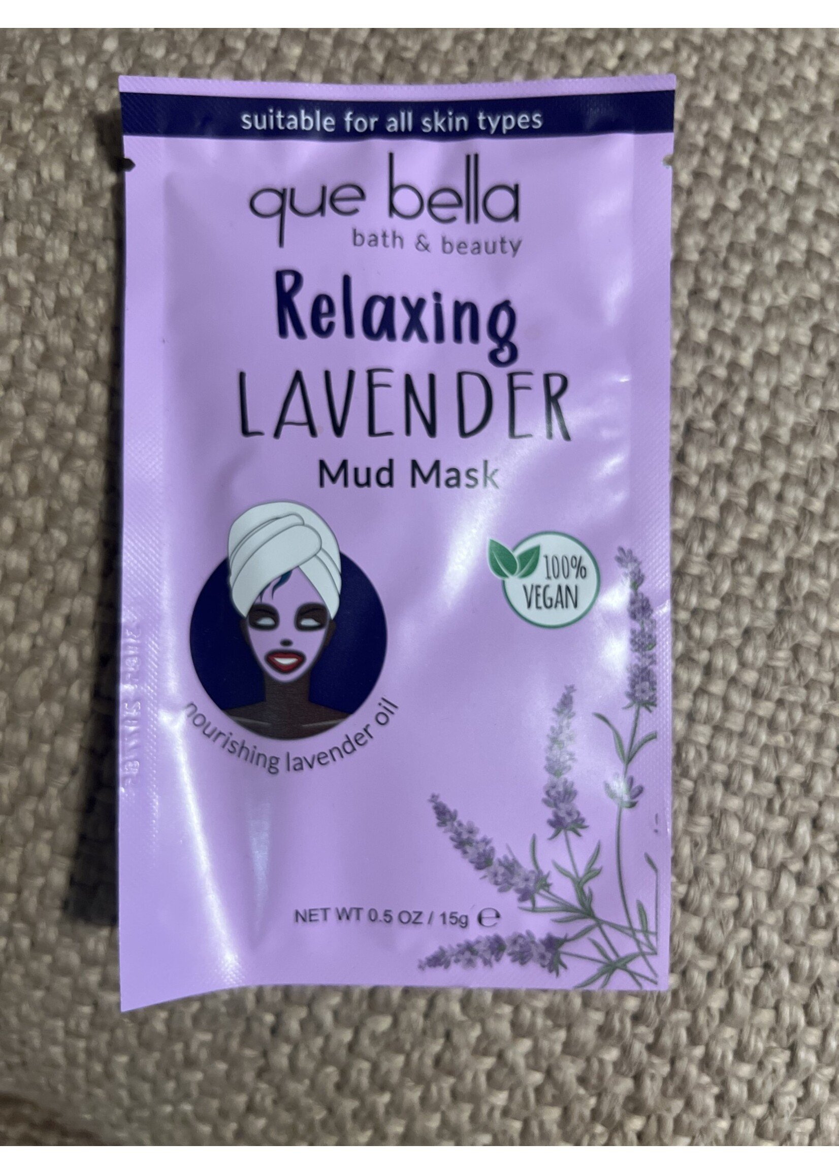 Que Bella Relaxing Lavender Mud Mask - 0.5oz