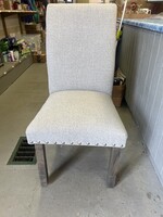 Michele Dining Chair with Nailhead Trim Gray - HomePop