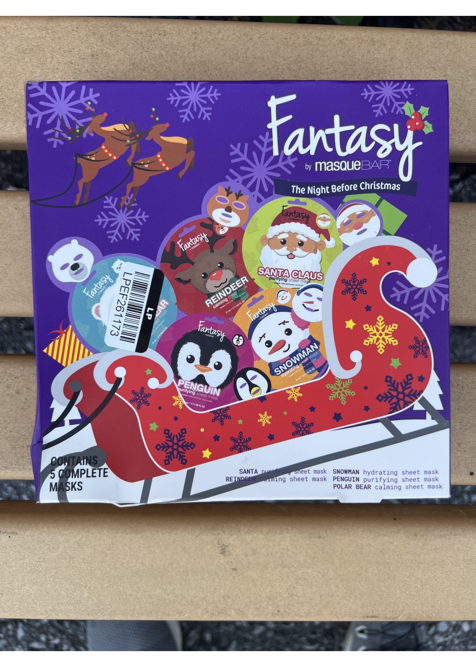 Box damage- Fantasy by Masque Bar Fantasy Santa Sled Gift Set - 1 fl oz/5pk