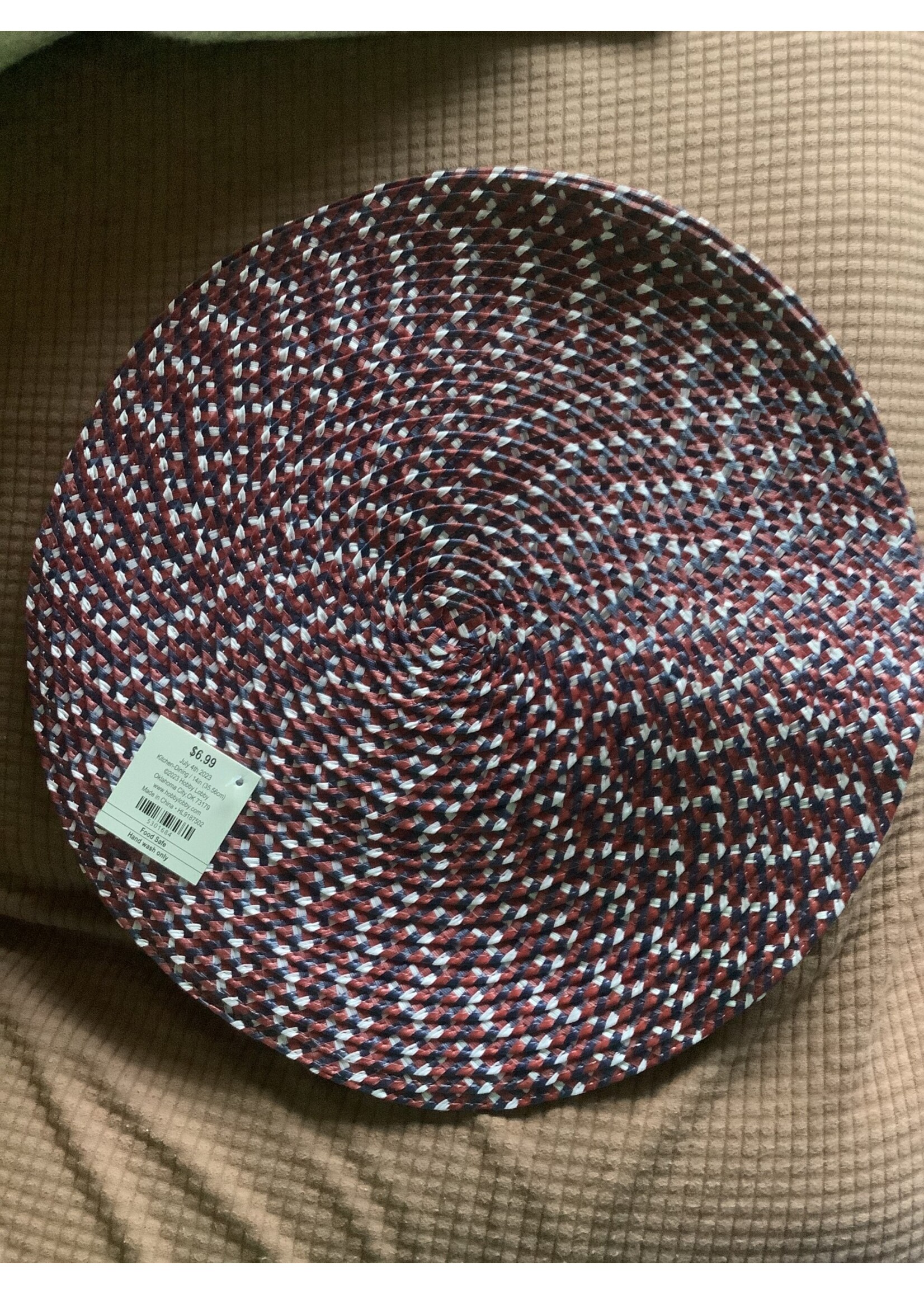 4th of July red/white/blue 14” placemats 2pk