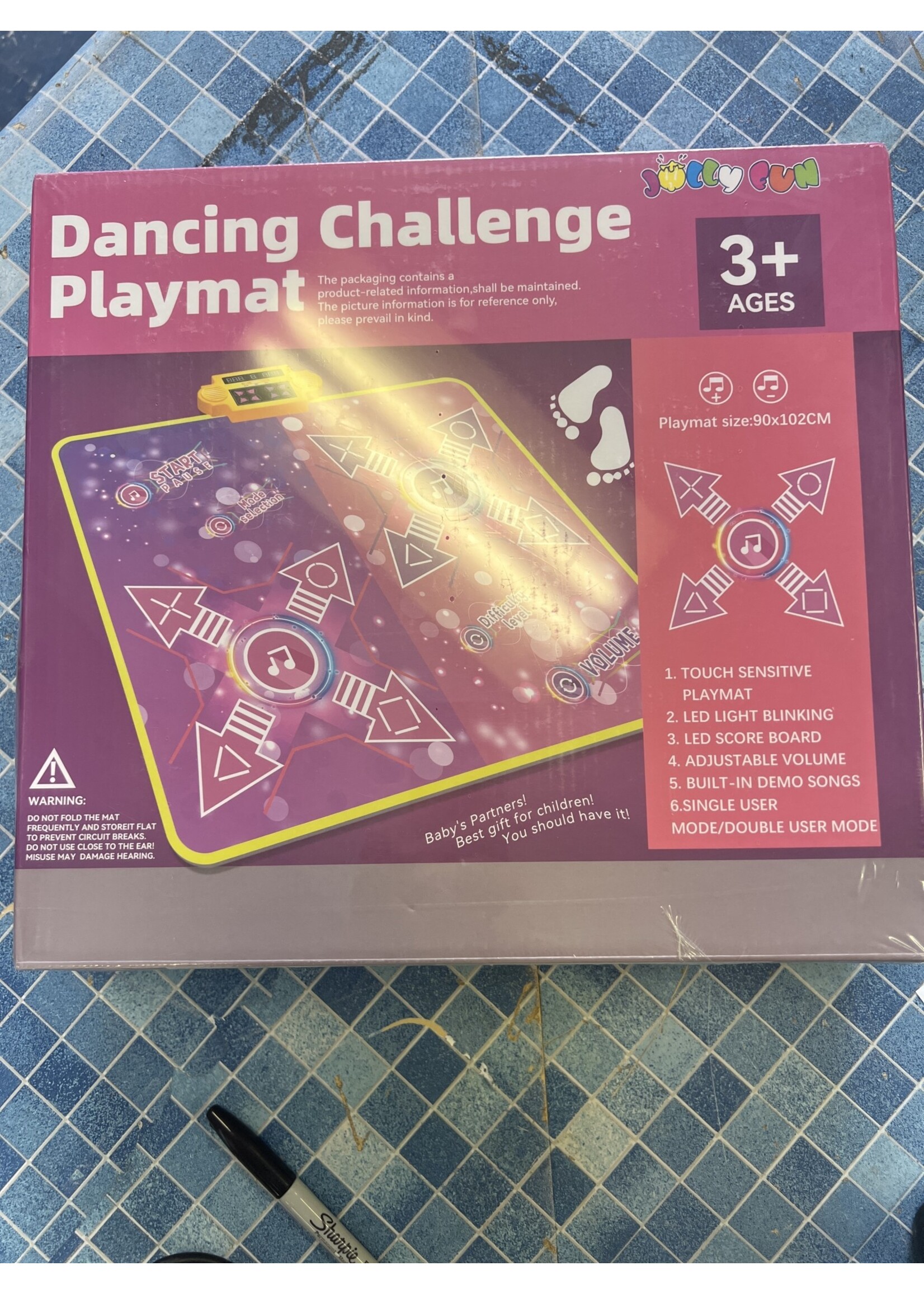 Jolly Fun- Interactive Dance Challenge Playmat 3+ (LED)