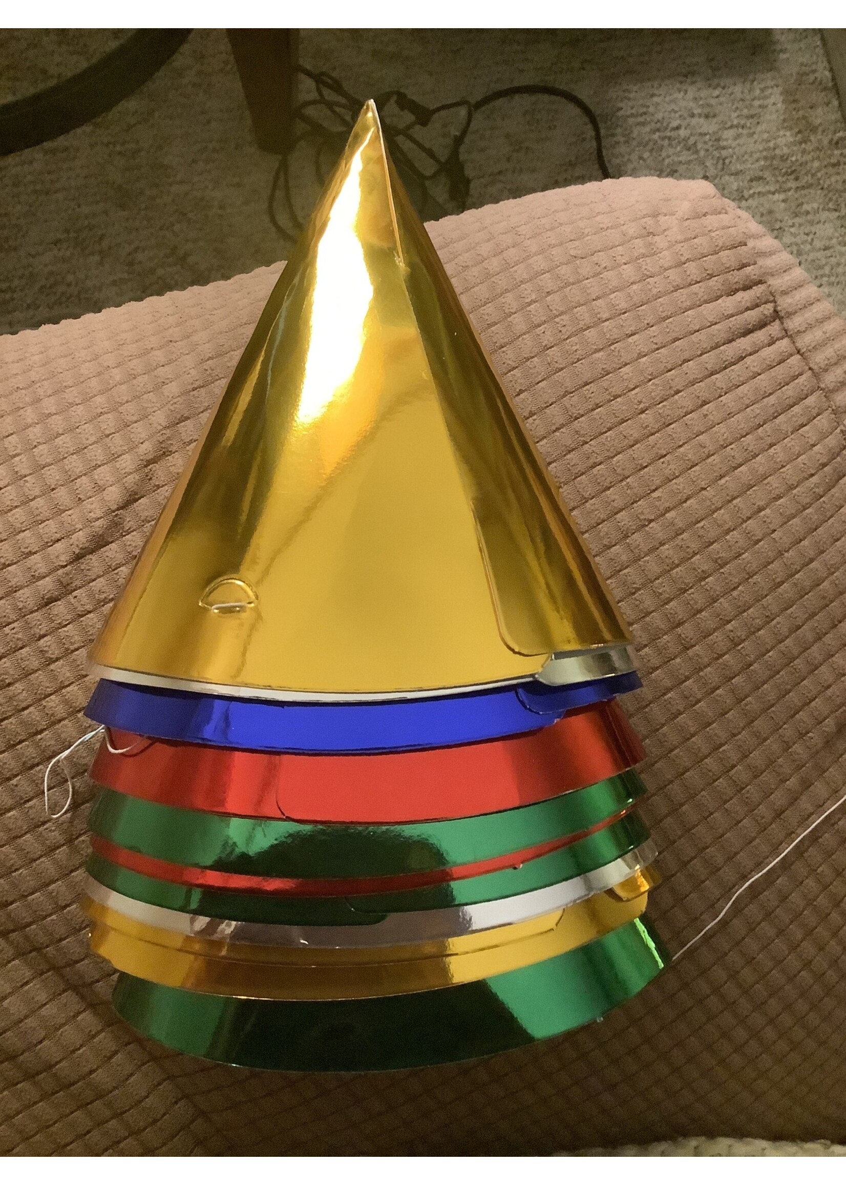 10 ct Assorted Colors Party Hats