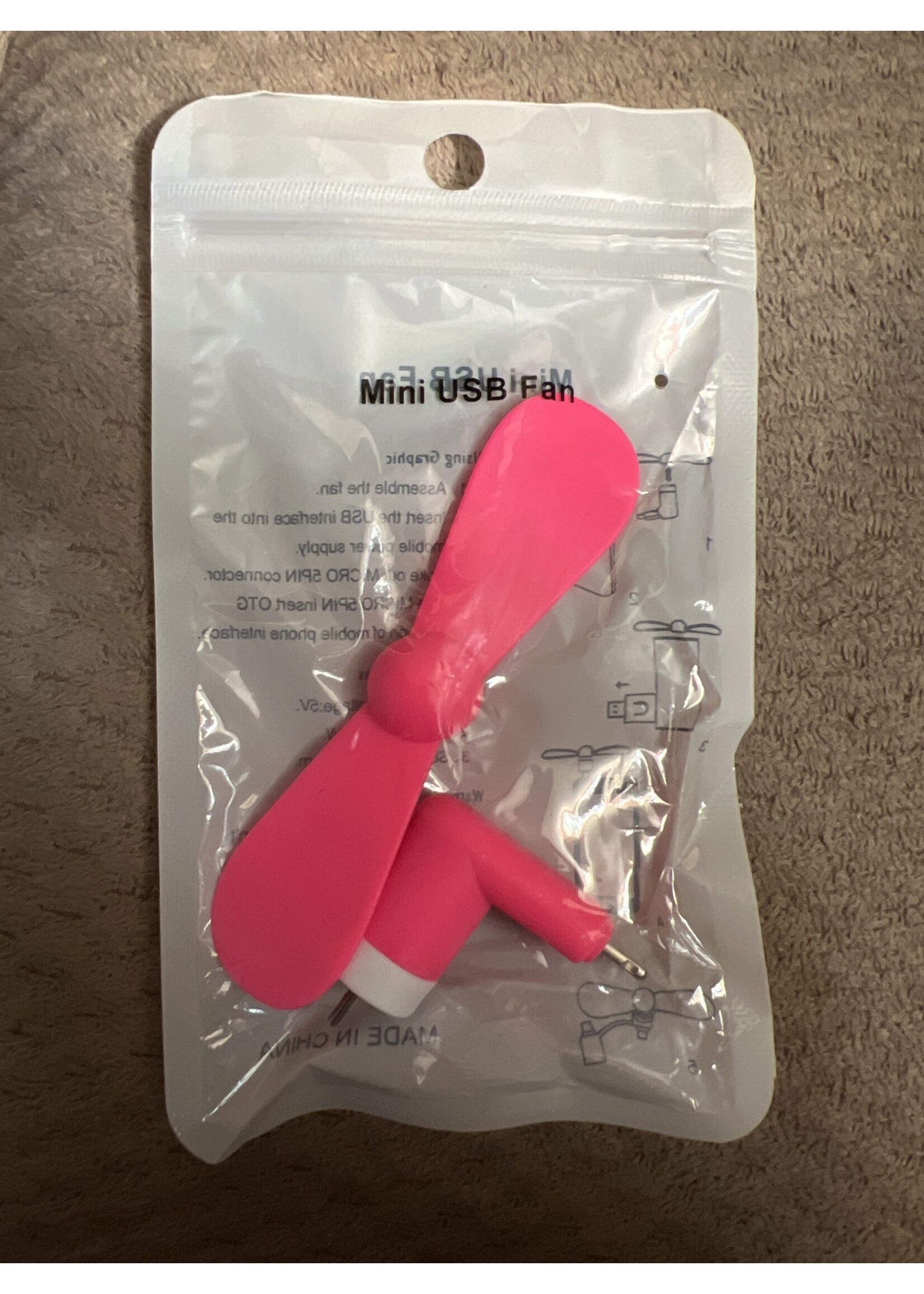 Mini USB fan - asst colors