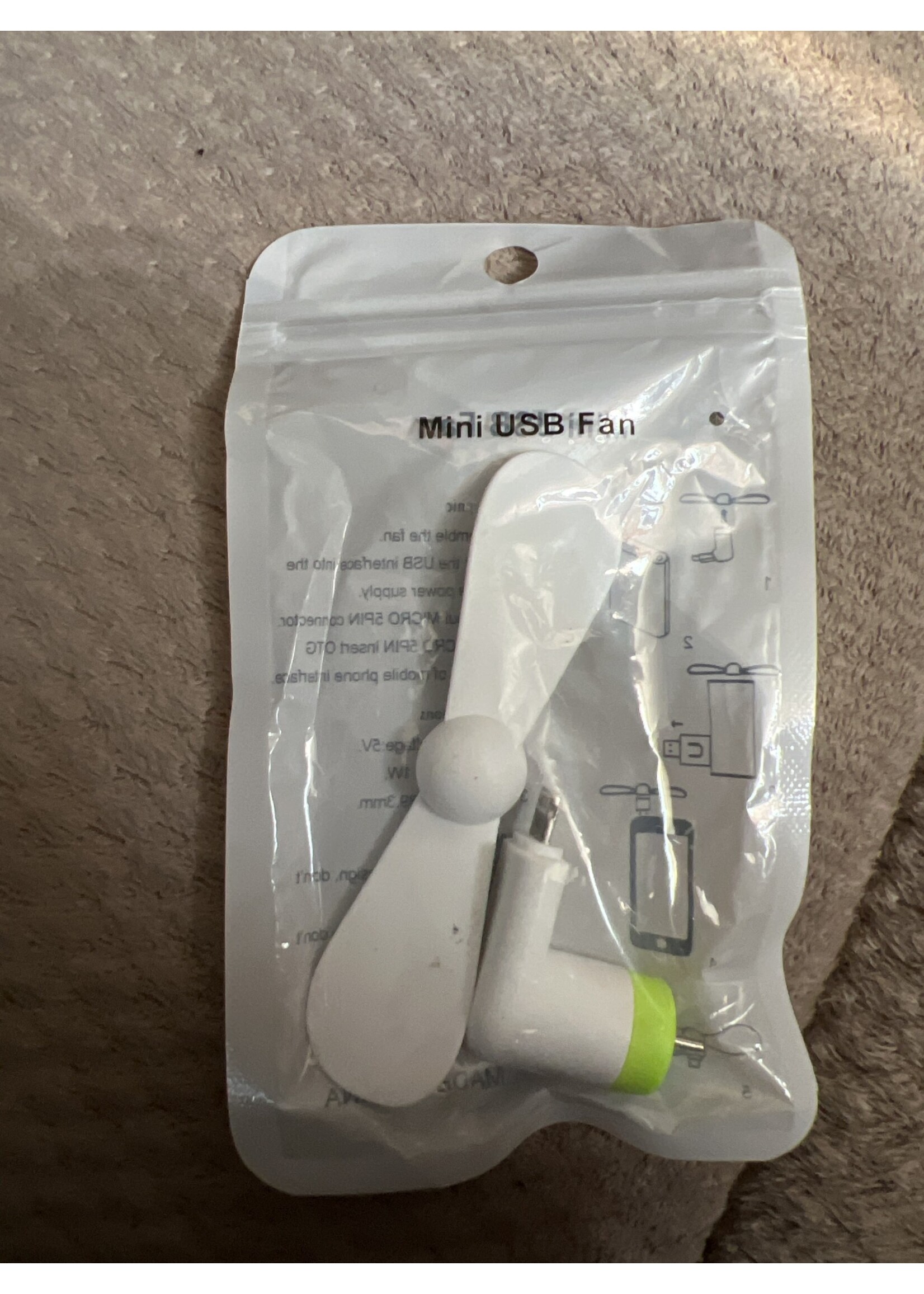 Mini USB fan - asst colors