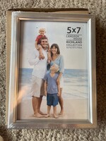 Langdon House Richland Collection 5x7” Silver Picture Frame