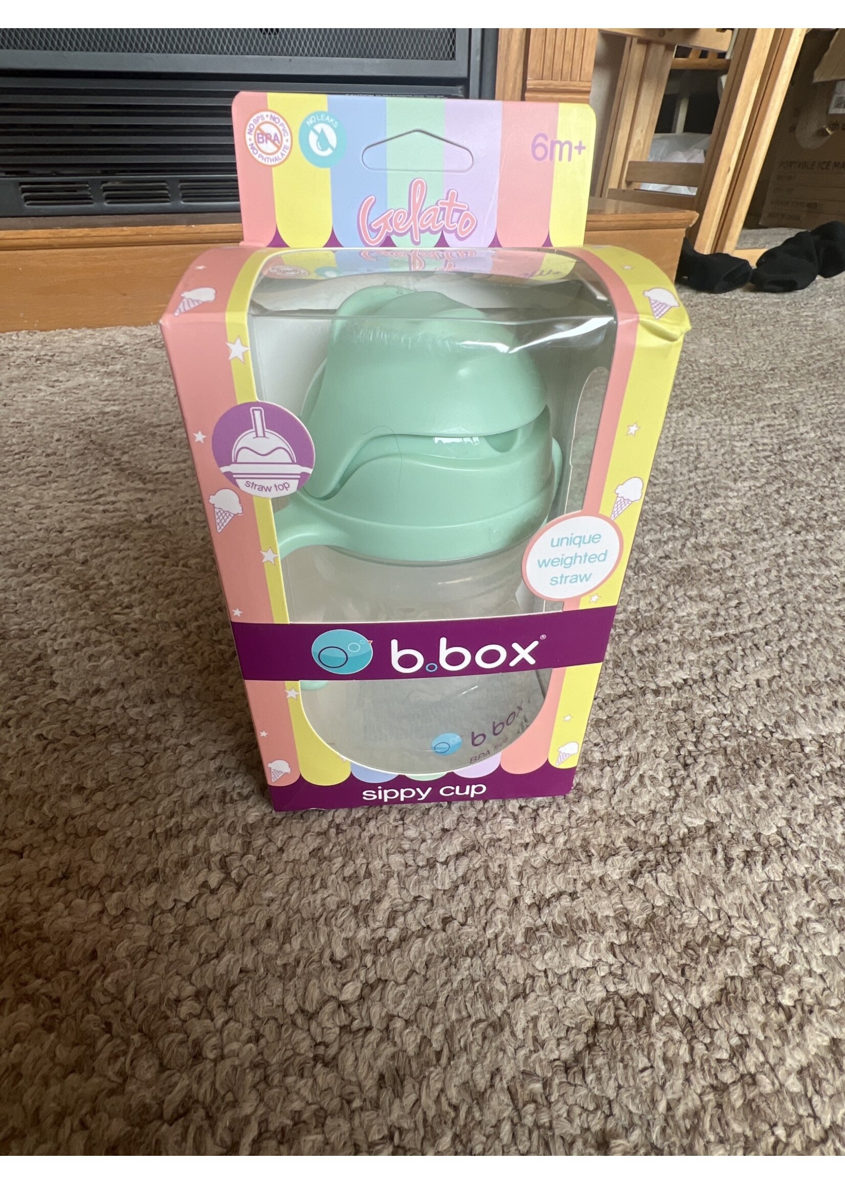 Open box- BBox Sippy Cup light green gelato 6m+