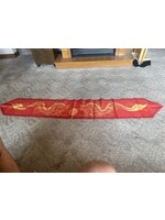 2pk Chinese Dragon Flags 12”x72” red/yellow