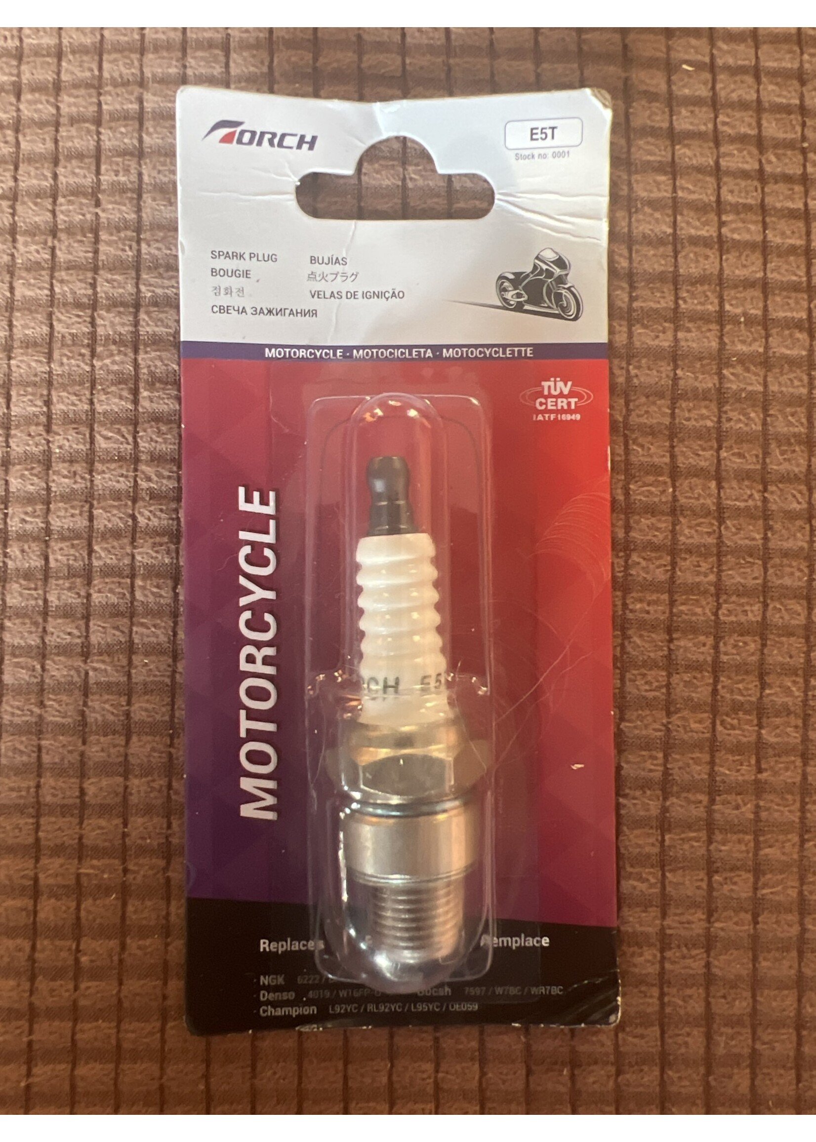 Torch Motorcycle Spark Plug E5T
