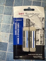 Used- Tombow Sand Eraser 2pc for erasing colored pencil and ink