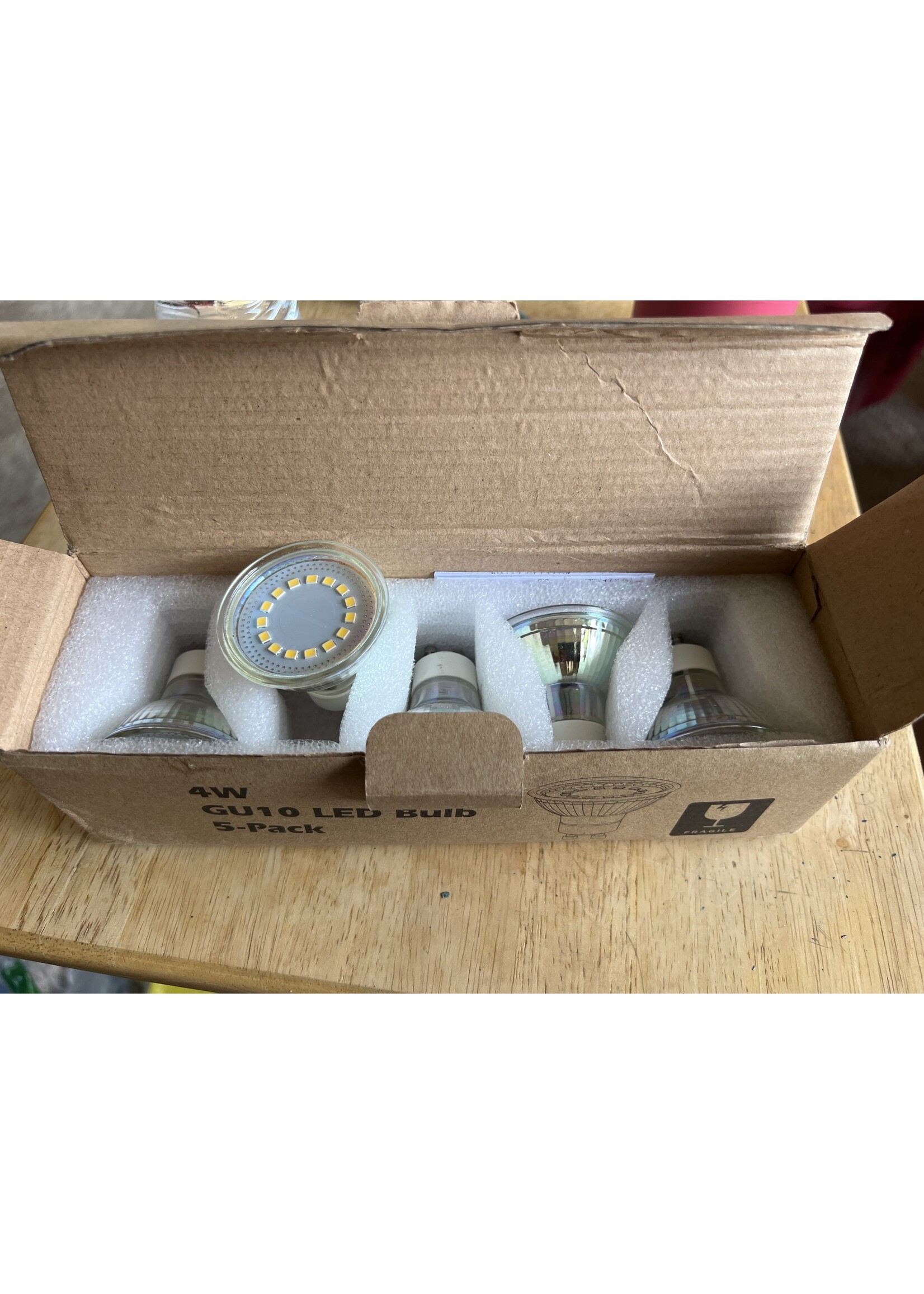 *Open box- 4W GU10 LED Bulb 5-Pk 5000K