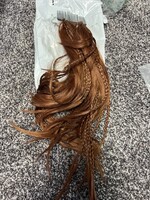 Queentas Bendable reddish brown hair w/ braids Crochet Hair