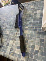 Ice Scraper w/  Snow Brush Blue