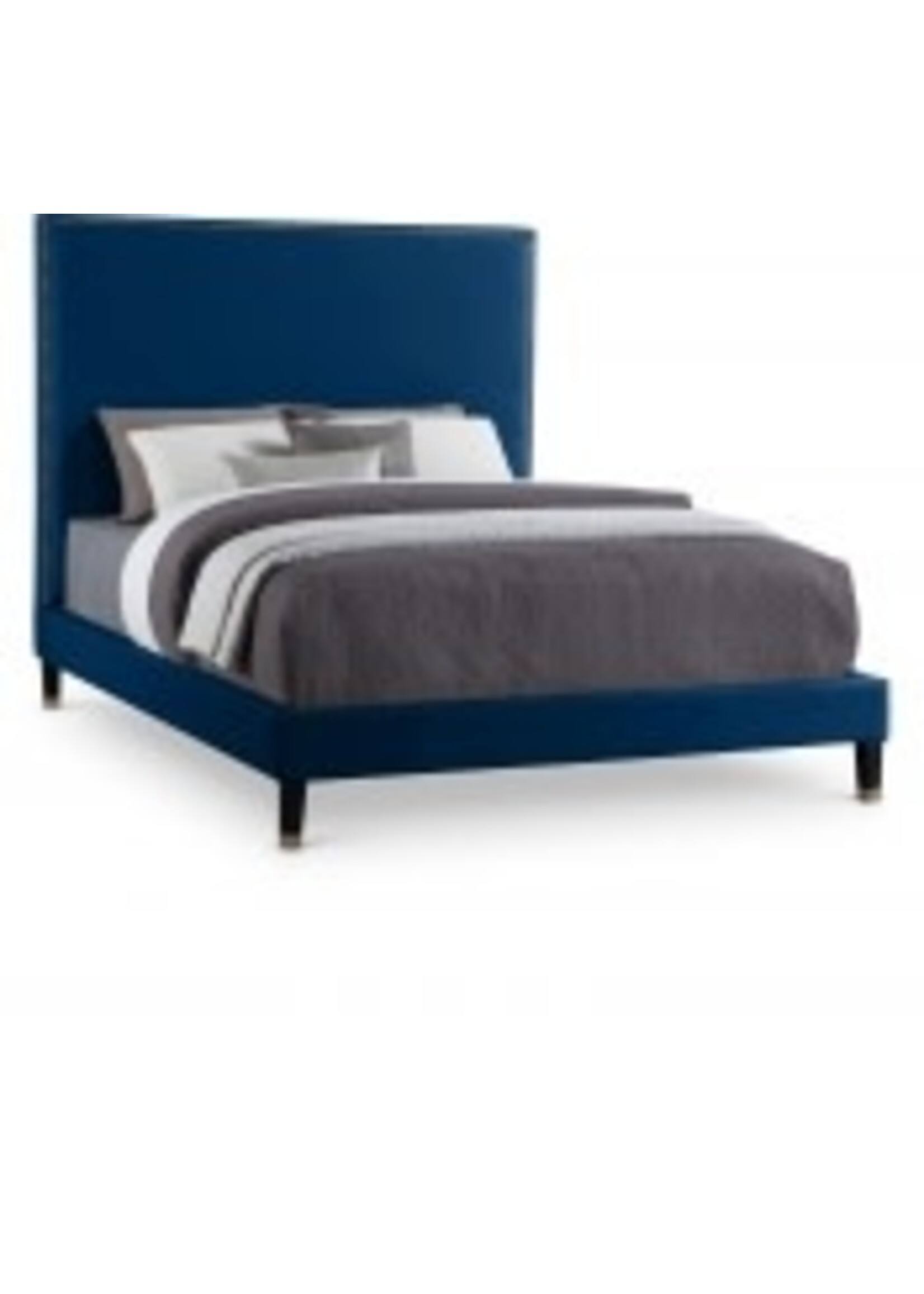 Meridian Furniture - Harlie Navy Queen Bed Frame