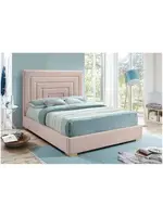 Meridian Furniture - Nora Pink King Bed Frame