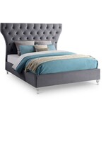 Meridian Furniture - Kira Queen Grey Bed Frame