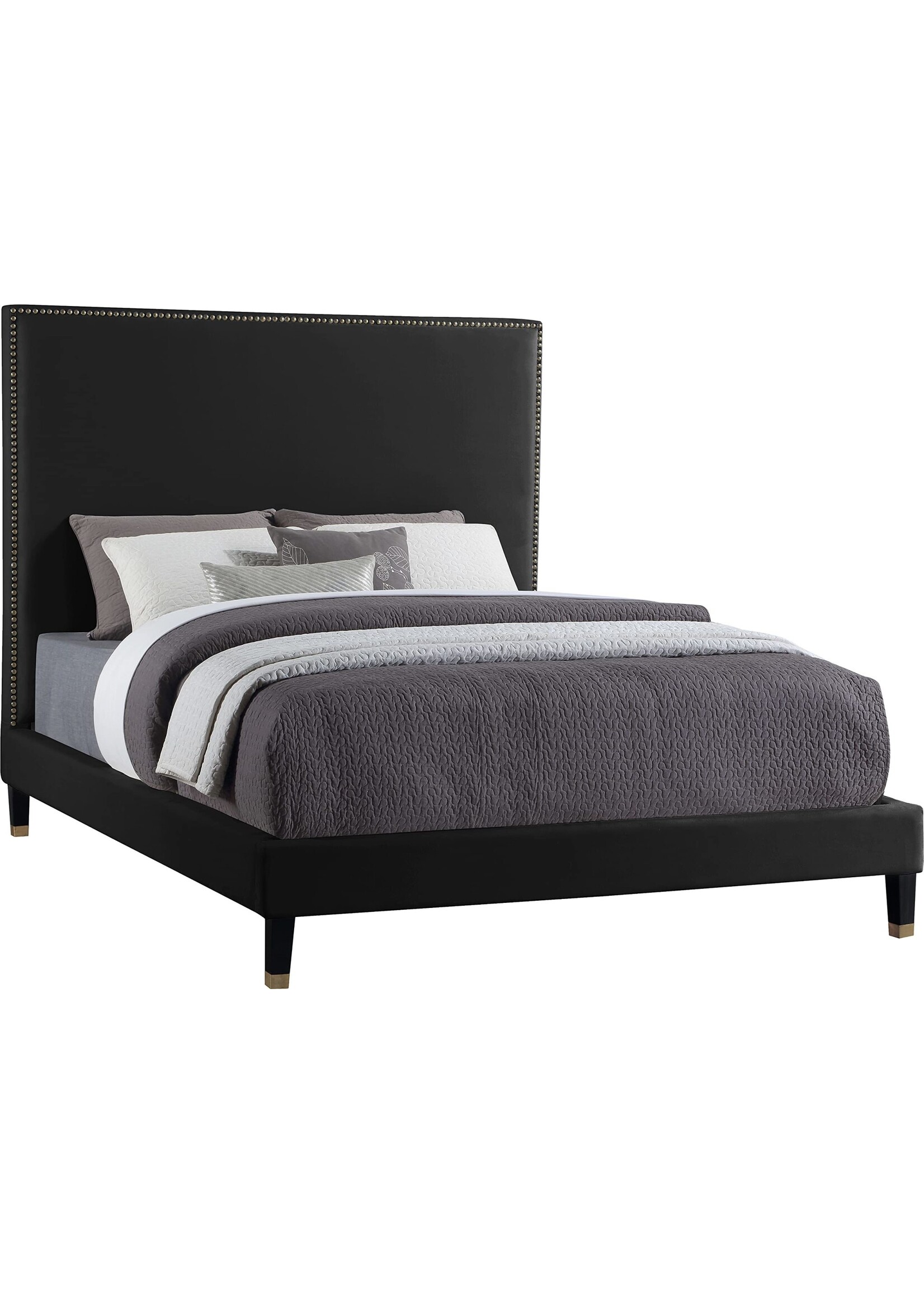 Meridian Furniture - Harlie Black King Bed Frame