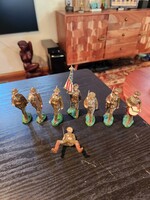 Lot of 8 Vintage 1920's Composition Trico Japan 3” Tall WWI Soldier Army Men