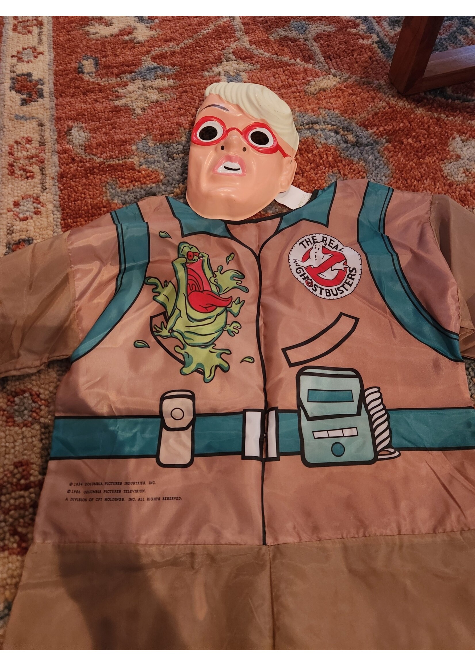 Vintage The Real Ghostbusters Egon Ben Cooper New York Halloween Costume 1984 Large