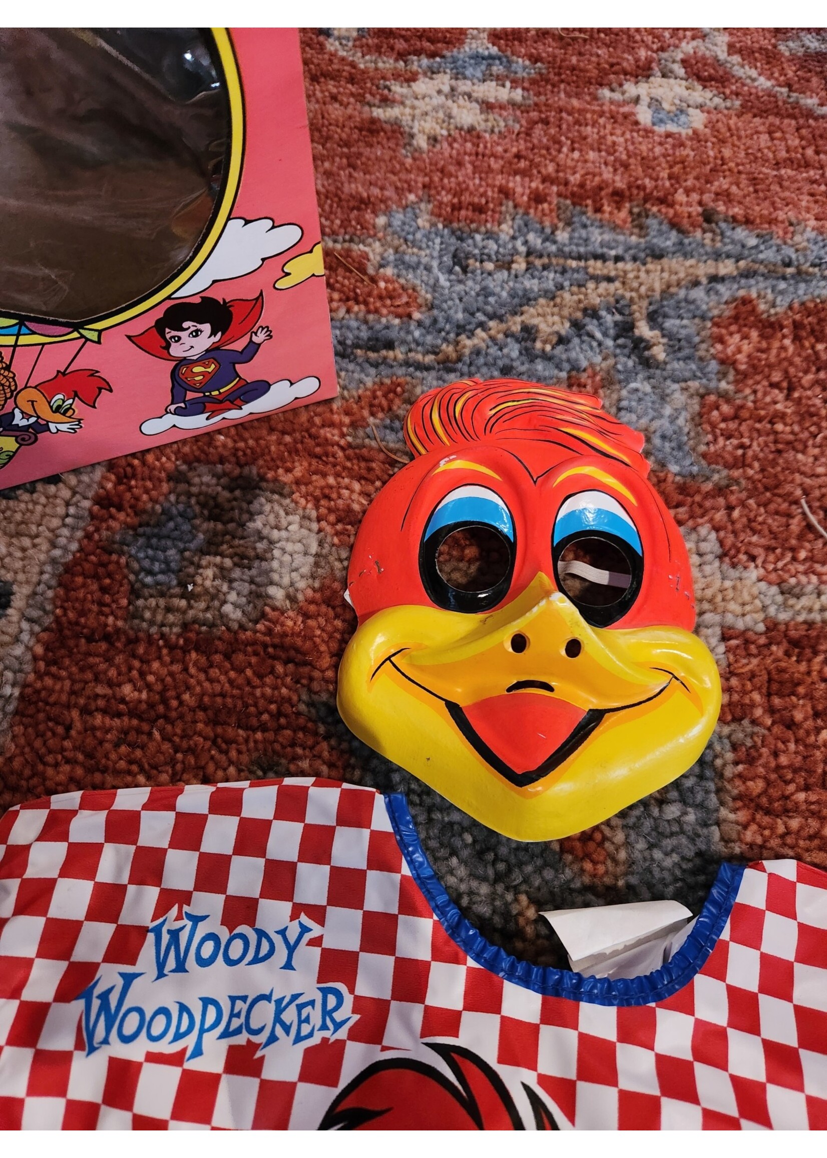 Vintage Ben Cooper Woody Woodpecker 1974 Halloween Costume With Mask Tiny Tot