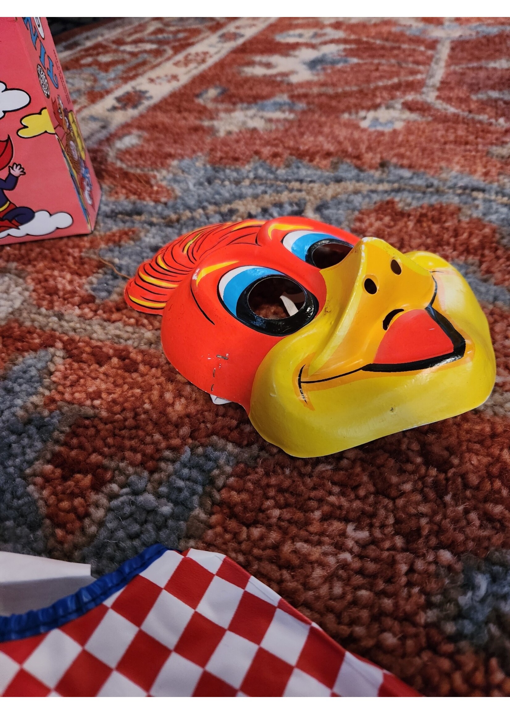 Vintage Ben Cooper Woody Woodpecker 1974 Halloween Costume With Mask Tiny Tot