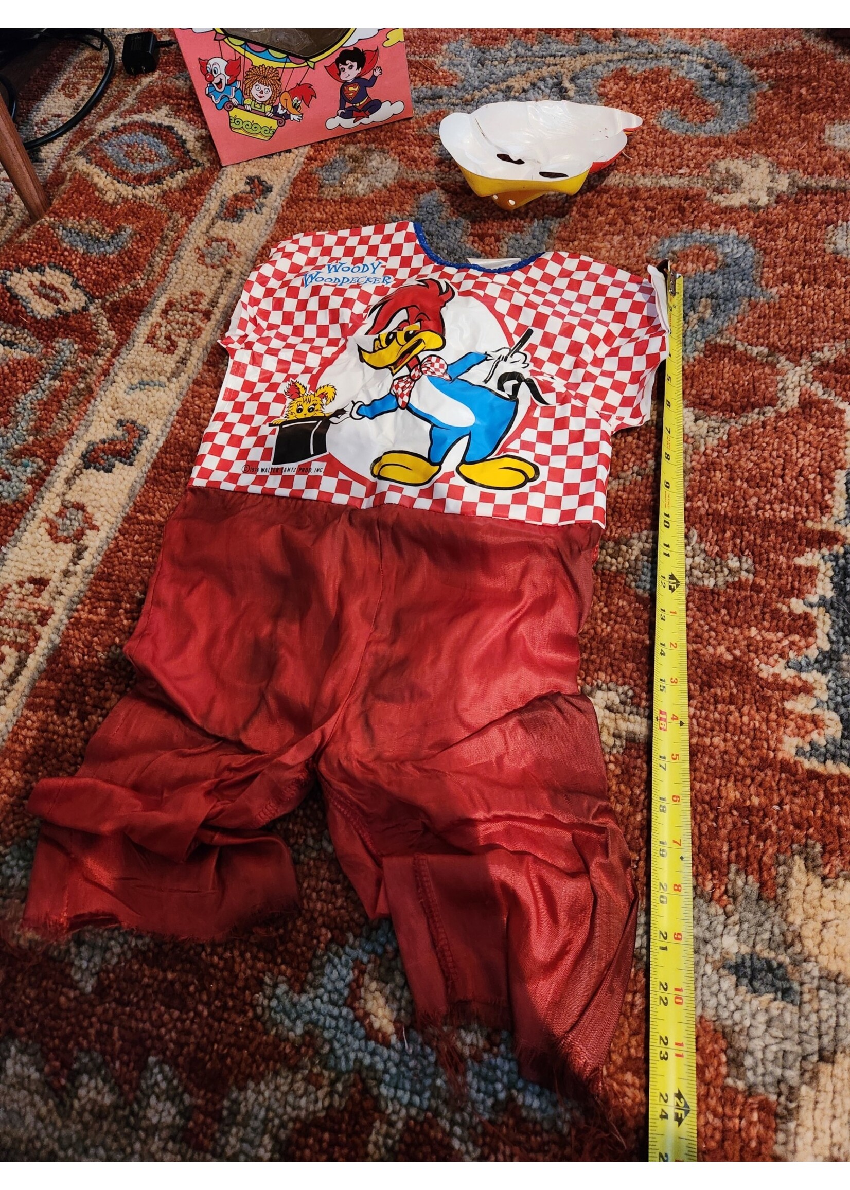 Vintage Ben Cooper Woody Woodpecker 1974 Halloween Costume With Mask Tiny Tot