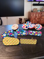 Lot of 10 Vintage US Metal Toy Tin Noise Makers New Years Eve Clowns Party