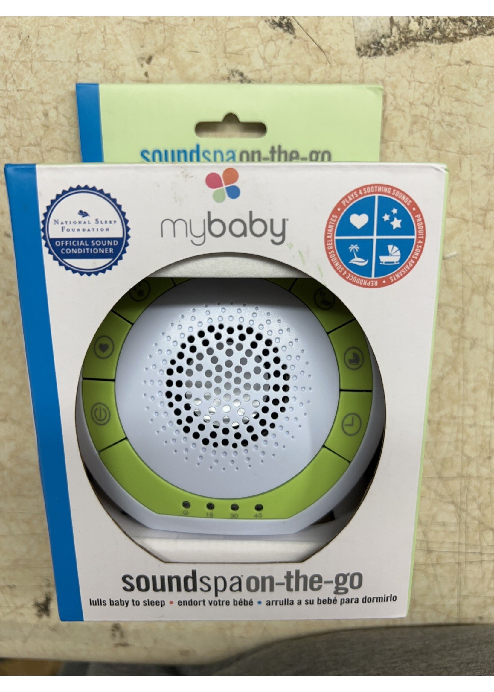 Open box- MyBaby Sound Spa on the go 4 soothing sounds
