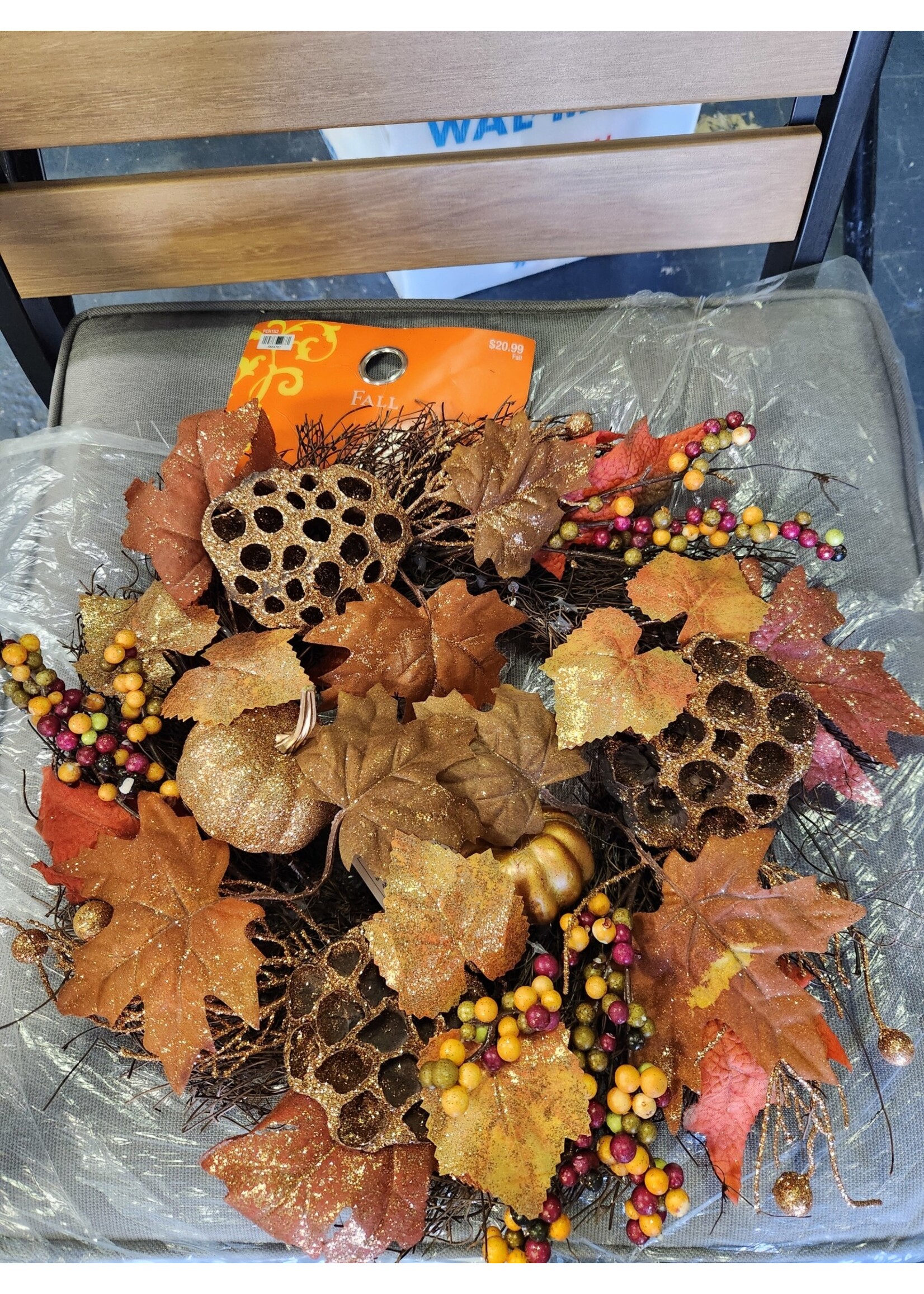 14" Fall Thanksgiving Wreath